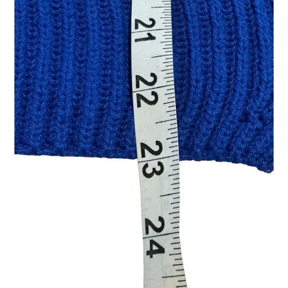 Simply Vera Vera Wang Women’s Small Ribbed V-Neck Sweater in‎ Vera Blue - Picture 7 of 8